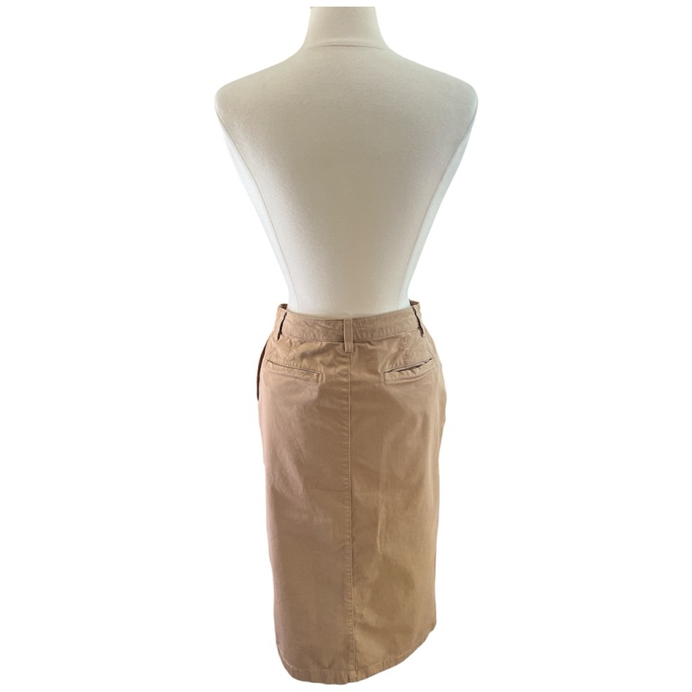 GAP Khaki Utility Pocket Pencil Cotton Midi Skirt Size 6 - Picture 5 of 10